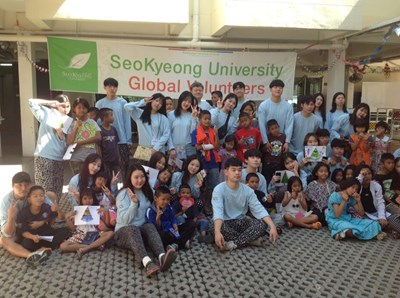 กิจกรรมของกลุ่มนักศึกษาอาสาสมัครจาก SeoKyeong University,Korea
